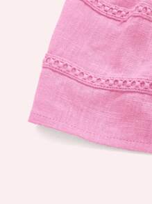 SHEIN ICON Solid Tie Front Cami Top