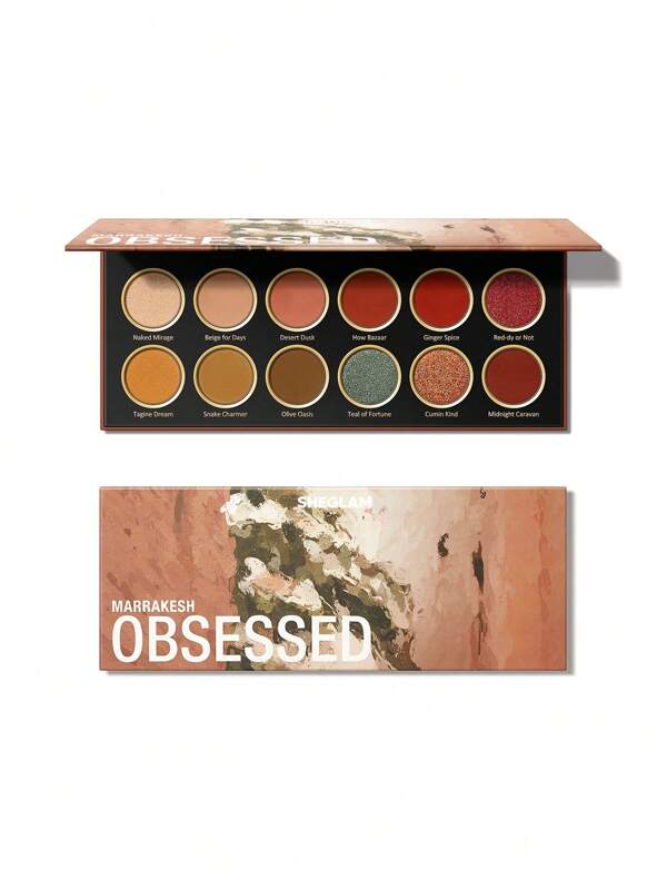 SHEGLAM Marrakesh Obsessed Palette 12Clolor Shimmer Metallic Matte