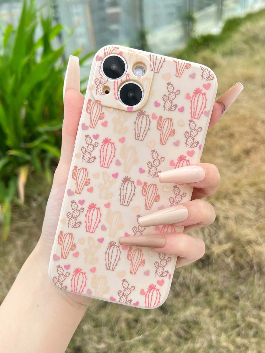 Vỏ điện thoại họa tiết xương rồng hoạt hình - Nhiều màu - Xem 1