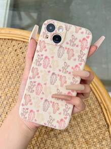 Vỏ điện thoại họa tiết xương rồng hoạt hình - Nhiều màu - Xem 2