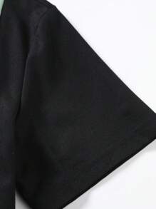 Manfinity Homme Áo thun có cổ Nam Dây kéo Khối Màu Lá thư Giải trí - Nhiều màu - Xem 8