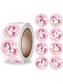 500pcs/roll Cartoon Reward Stickers - Multicolor - View 1