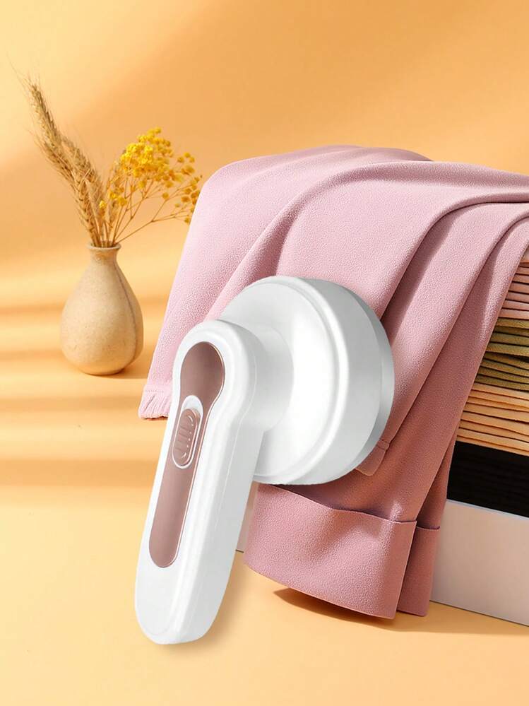 充電式リントリムーバー - 衣類、家具、カーペット用ポータブルシェーバー - USB ケーブルと洗浄ブラシ付属 - ホワイト - 見る 2