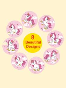 500pcs/roll Cartoon Reward Stickers - Multicolor - View 3