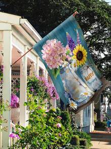 1 lá cờ vườn hoa hướng dương - Nhiều màu - Xem 1