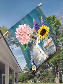 1 lá cờ vườn hoa hướng dương - Nhiều màu - Xem 5