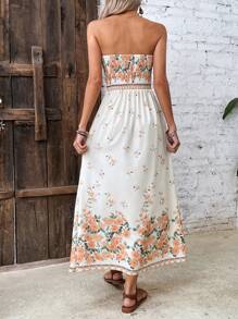 Breezaya 印花抹胸連衣裙 - 彩色 - 查看 2