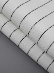 Niñito con estampado de rayas Blazer chaleco con pantalones & con lazo delantero Camisa - Blanco - Ver 8