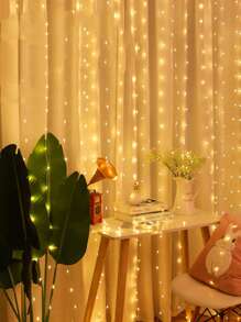 1入組10/20/30/50/100led 1/2/3/5/10m塑料燈串臥室浪漫可延長裝飾燈 - 黃色 - 查看 5