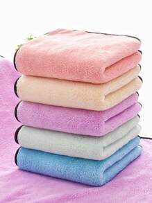1 pieza Toalla para mascotas de color al azar para perro con gato para ducha - Multicolor - Ver 1