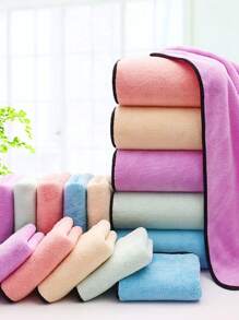 1 pieza Toalla para mascotas de color al azar para perro con gato para ducha - Multicolor - Ver 9
