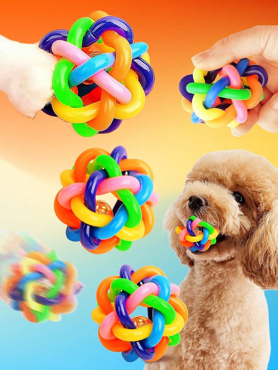 Bóng Thiết Kế Chuông Trang Trí Ngẫu Nhiên Đồ Chơi Đuổi Thú Cưng Cho Chó Và Mèo Để Tương Tác - Nhiều màu - Xem 1