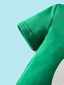 SHEIN Kombinezon z kapturem dla dziewczynki z wzorem 3D