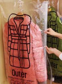 1 件 PE 空气真空袋，现代字母图形空气真空袋，适用于家庭装饰装饰节日装饰房间装饰家居装饰卧室装饰连衣裙裤子鞋子牛仔裤靴子裙子