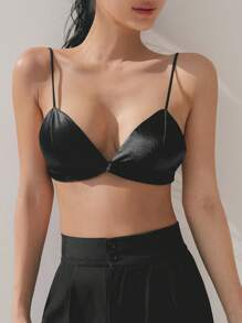 DAZY Áo ngực & Áo lót Nữ màu trơn Gợi cảm - màu đen - Xem 2
