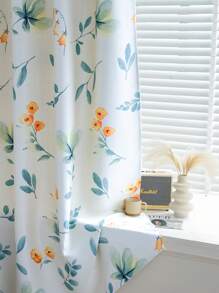 1 件小橙花印花窗簾 - 彩色 - 查看 3