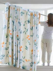 1 件小橙花印花窗簾 - 彩色 - 查看 5