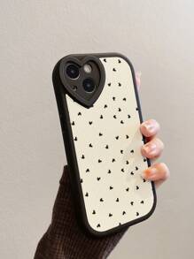 1 Ốp Điện Thoại Tpu Love Heart & In Hoa Tương Thích Với Iphone X, Xr, Xs Max, 11, 12, 13, 14, 15, 15 Pro, 15 Plus, 15 Pro Max - Nhiều màu - Xem 2