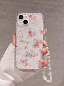 Fashionable Small Flower Phone Case Compatible With Iphone 15/15pro Max/15pro/15plus/11/12/13/14pro Max/xs/xr/11pro/11pro Max/12pro/12pro Max/13pro/13pro Max/7plus/14pro/14pro Max/14plus/7plus/8plus/8/se2, Soft Shell, Minimalist & Creative - Clear - View 2