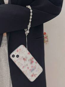 Fashionable Small Flower Phone Case Compatible With Iphone 15/15pro Max/15pro/15plus/11/12/13/14pro Max/xs/xr/11pro/11pro Max/12pro/12pro Max/13pro/13pro Max/7plus/14pro/14pro Max/14plus/7plus/8plus/8/se2, Soft Shell, Minimalist & Creative - Clear - View 5