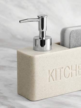 1pc Polyresin Lotion Dispenser, Modern Letter Graphic Lotion Dispenser For Home Home Bathroom Decor Fall Decor Back To School