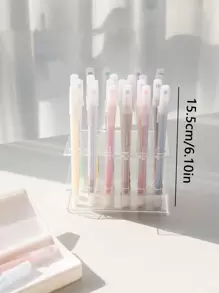 12pcs/Set Simple 0.5mm Colorful Handwriting Pen Back To School