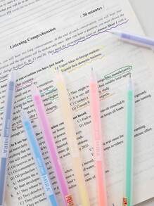 12pcs/Set Simple 0.5mm Colorful Handwriting Pen Back To School