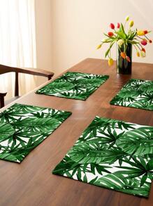 1 Họa Tiết Lá Nơi Thảm, Bàn Polyester Hiện Đại Cho Phòng Ăn - Nhiều màu - Xem 4