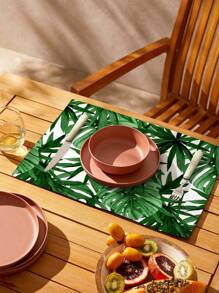 1 Họa Tiết Lá Nơi Thảm, Bàn Polyester Hiện Đại Cho Phòng Ăn - Nhiều màu - Xem 6