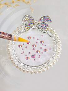 仿珍珠美甲装饰调色盘，美甲用品，美甲工具，美甲艺术工具，返校季，美甲，美甲贴片工具 - 彩色 - 查看 5