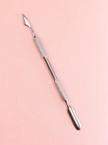 YUANDU 1pc Stainless Steel Nail Cuticle Pusher,Nail Supplies,Nail Tools,Nail Art Tools,Back To School,Nails,Nail Tools For Press On Nails,Manicure Pedicure Tools - Silver - View 2