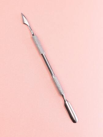 YUANDU 1pc Stainless Steel Nail Cuticle Pusher,Nail Supplies,Nail Tools,Nail Art Tools,Back To School,Nails,Nail Tools For Press On Nails,Manicure Pedicure Tools