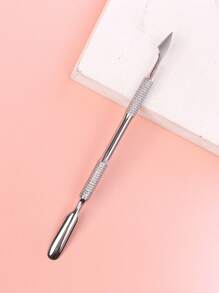 YUANDU 1pc Stainless Steel Nail Cuticle Pusher,Nail Supplies,Nail Tools,Nail Art Tools,Back To School,Nails,Nail Tools For Press On Nails,Manicure Pedicure Tools - Silver - View 3