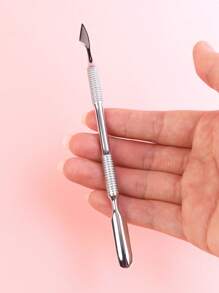 YUANDU 1pc Stainless Steel Nail Cuticle Pusher,Nail Supplies,Nail Tools,Nail Art Tools,Back To School,Nails,Nail Tools For Press On Nails,Manicure Pedicure Tools - Silver - View 6