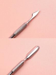 YUANDU 1pc Stainless Steel Nail Cuticle Pusher,Nail Supplies,Nail Tools,Nail Art Tools,Back To School,Nails,Nail Tools For Press On Nails,Manicure Pedicure Tools - Silver - View 7