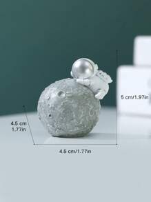 1pc Astronaut & Moon Design Decoration Craft Best Gifts Birthday - Multicolor - View 2