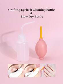 1入組嫁接睫毛清潔瓶和1入組吹乾瓶 - 彩色 - 查看 1