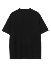 Áo thun & Áo lót Nam Slogan Con số Đường phố - màu đen - Xem 2