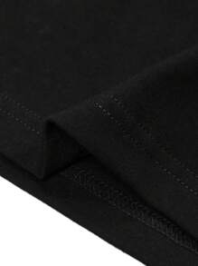 Áo thun & Áo lót Nam Slogan Con số Đường phố - màu đen - Xem 3