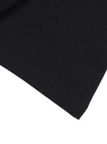 Áo thun & Áo lót Nam Slogan Con số Đường phố - màu đen - Xem 7