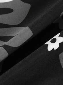 男士印花襯衫 - 黑與白 - 查看 4