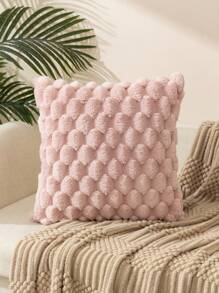 1入組波西米亞風格的烏龜圖案方形枕套，使用柔軟的毛絨布料製成，適用於全年室內外的客廳、臥室使用。 - 粉色 - 查看 3