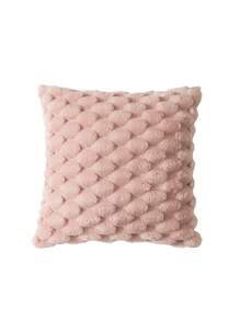 1入組波西米亞風格的烏龜圖案方形枕套，使用柔軟的毛絨布料製成，適用於全年室內外的客廳、臥室使用。 - 粉色 - 查看 4