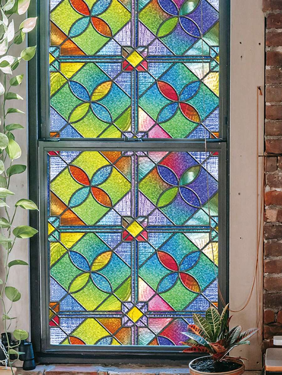 1入組幾何樣式裝飾膜 - 彩色 - 查看 1