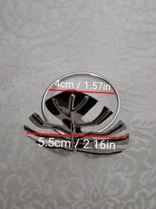 6入組葉子設計餐巾環銀色餐巾扣適用於餐桌 - 銀色 - 查看 2