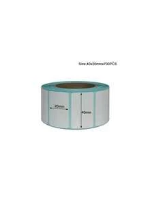 1 cuộn Đồng Màu Nhãn Dán Đơn Giản Đa năng Ghi Nhãn Dán Cho Học Sinh, Trường Học, Văn Phòng - trắng - Xem 2