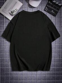 Manfinity RebelGame Tricou pentru bărbați cu desene animate cu umeri