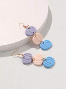 1 đôi bông tai hình quả bí ngô thời trang dành cho nữ để trang trí hàng ngày - Nhiều màu - Xem 1