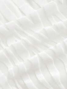 SHEIN ICON Western Cowgirl Cut Out Fringe Hem Crop Top - White - View 3