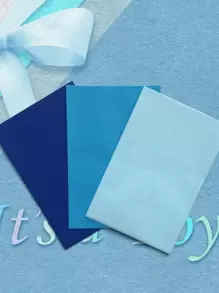 TIMBLESSING 12 piezas de papel de regalo de unicolor, Navidad Día de San Valentín - Celeste - Ver 2